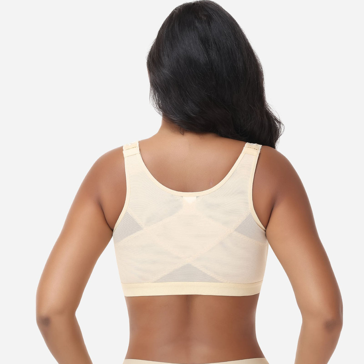 Claire - Soutien-gorge femme confortable sans armatures à fermeture devant au quotidien