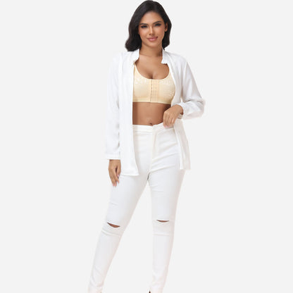 Claire - Soutien-gorge femme confortable sans armatures à fermeture devant au quotidien