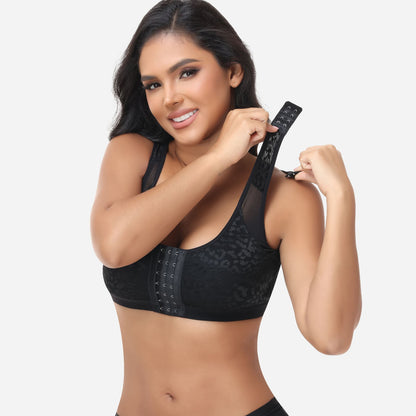 Claire - Soutien-gorge femme confortable sans armatures à fermeture devant au quotidien