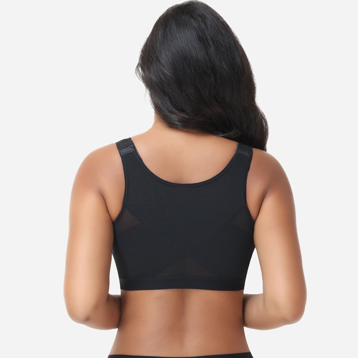 Claire - Soutien-gorge femme confortable sans armatures à fermeture devant au quotidien