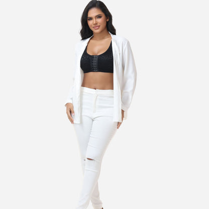Claire - Soutien-gorge femme confortable sans armatures à fermeture devant au quotidien