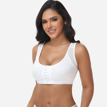 Claire - Soutien-gorge femme confortable sans armatures à fermeture devant au quotidien