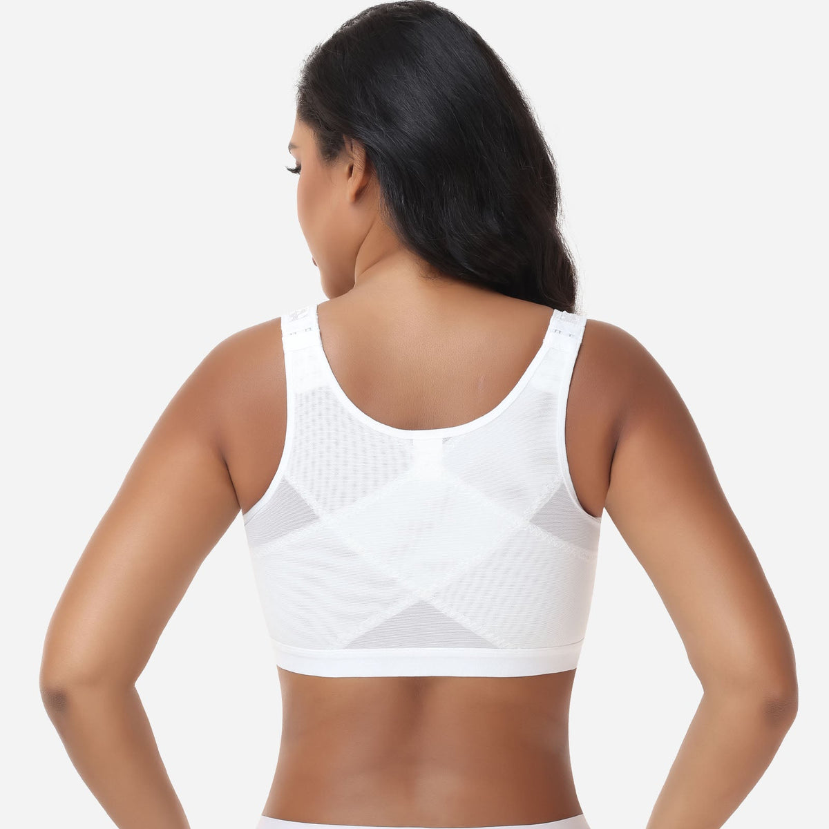 Claire - Soutien-gorge femme confortable sans armatures à fermeture devant au quotidien