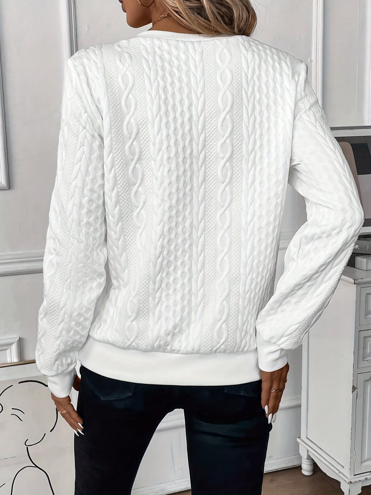 Clara - Pull Femme Confortable à Col Zippé et Maille Torsadée