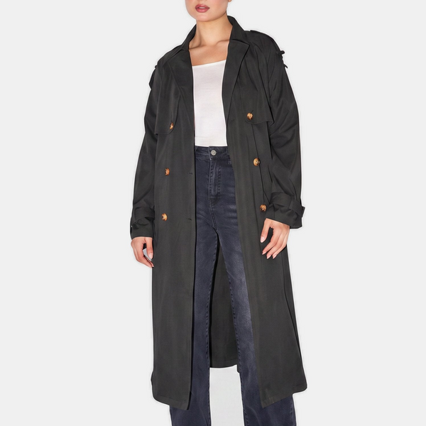 Clara - Trench femme long et imperméable croisé pour la mi saison