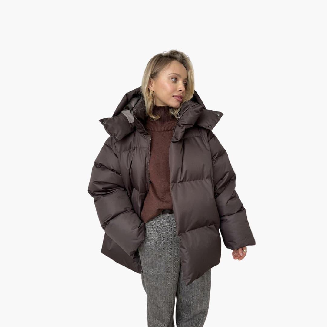Emma - Doudoune femme oversize chaude et chic à capuche pour l'hiver