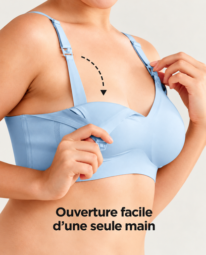 Emma - Soutien-gorge d'allaitement femme pour jeune maman avec ouverture à clips