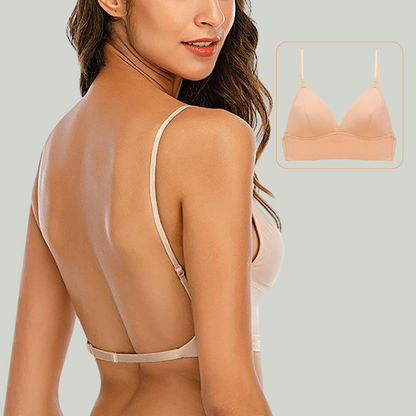 Emma - Soutien-gorge femme triangle confortable dos bas à bretelles réglables