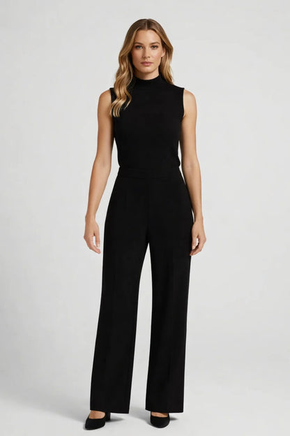 Ensemble Femme - Top Col Montant et Pantalon Large | Chic