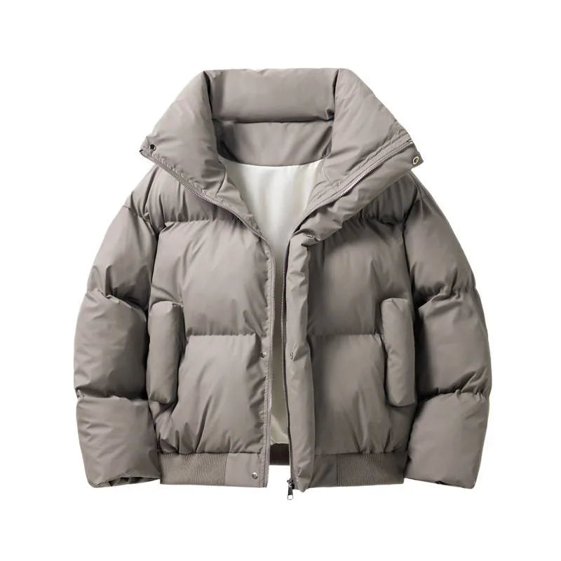 Gabriel - Doudoune homme hiver oversize courte et chaude à col montant