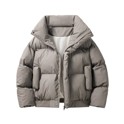 Gabriel - Doudoune homme hiver oversize courte et chaude à col montant