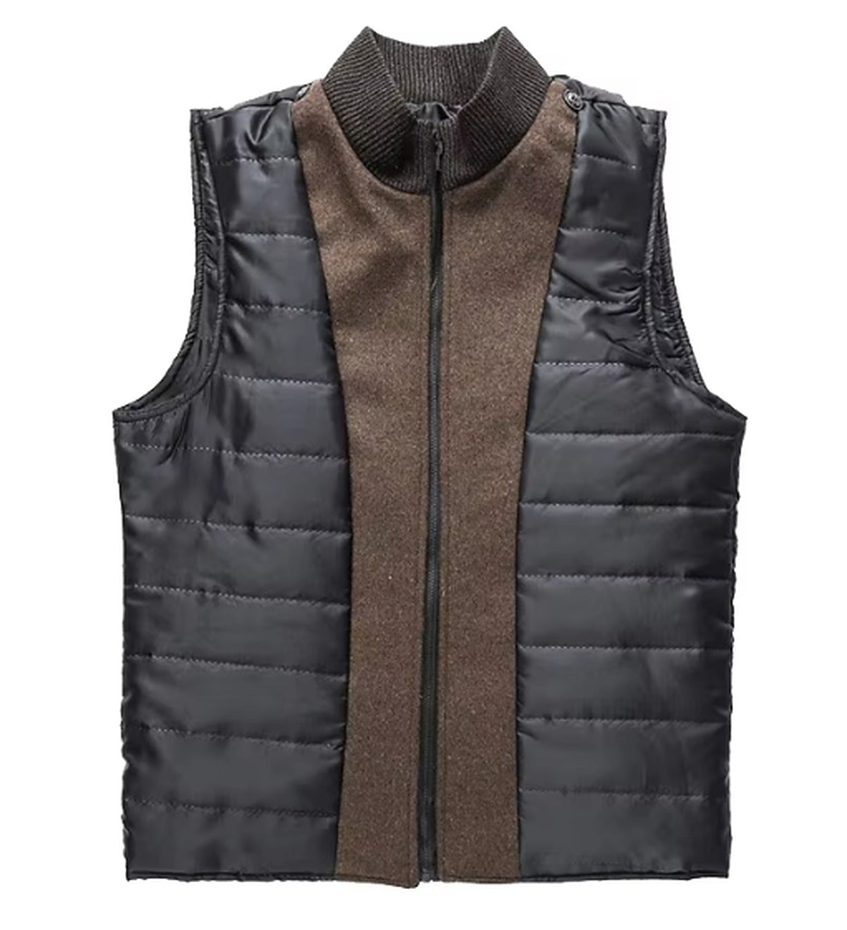 Gabriel - Manteau homme hiver long classique à col montant chaud et zippé