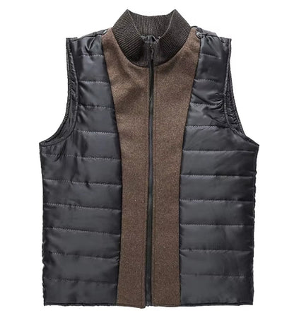 Gabriel - Manteau homme hiver long classique à col montant chaud et zippé