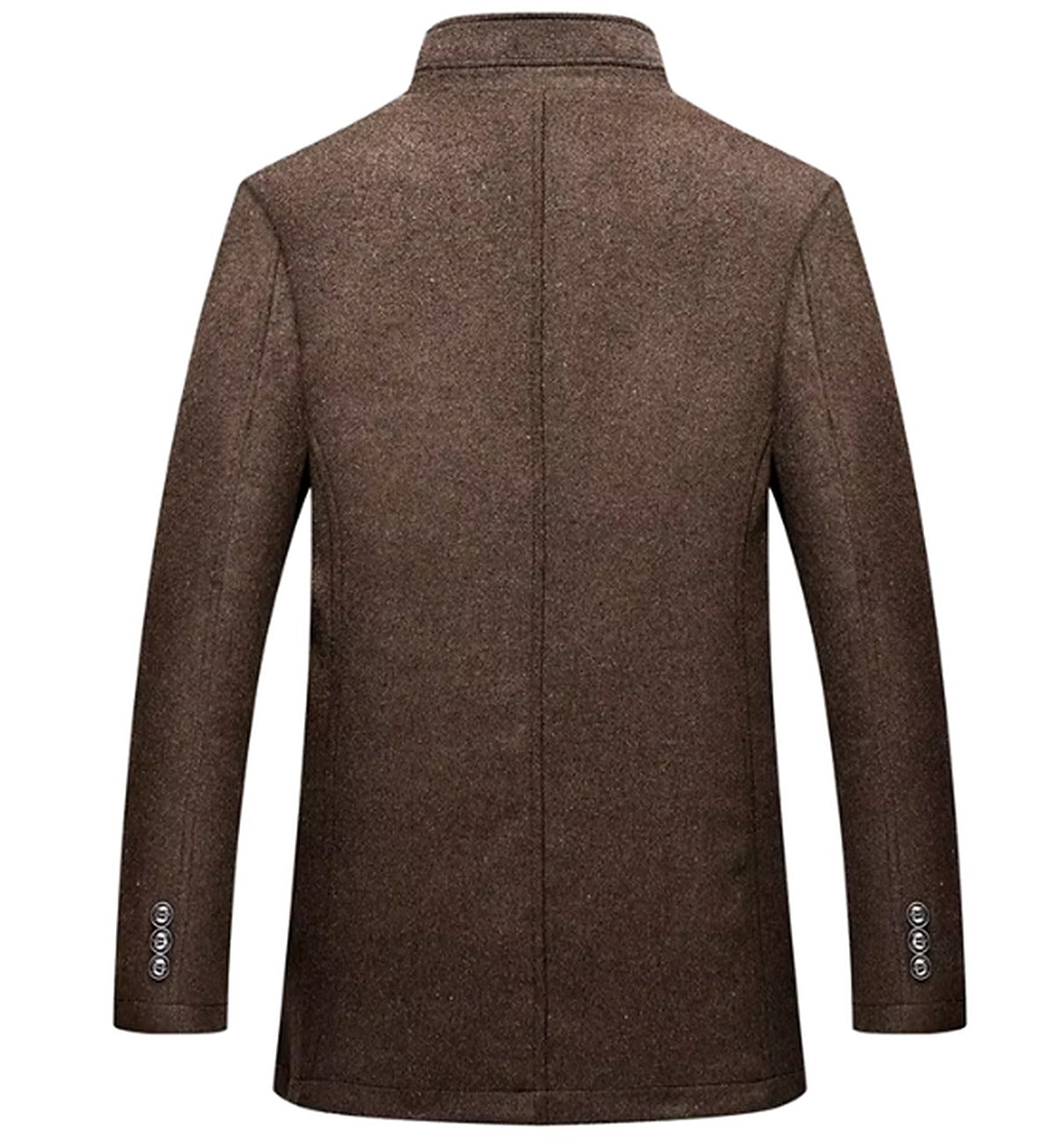 Gabriel - Manteau homme hiver long classique à col montant chaud et zippé