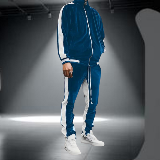Gabriel - Survêtement Homme Confortable d'Automne Zippé à Bandes
