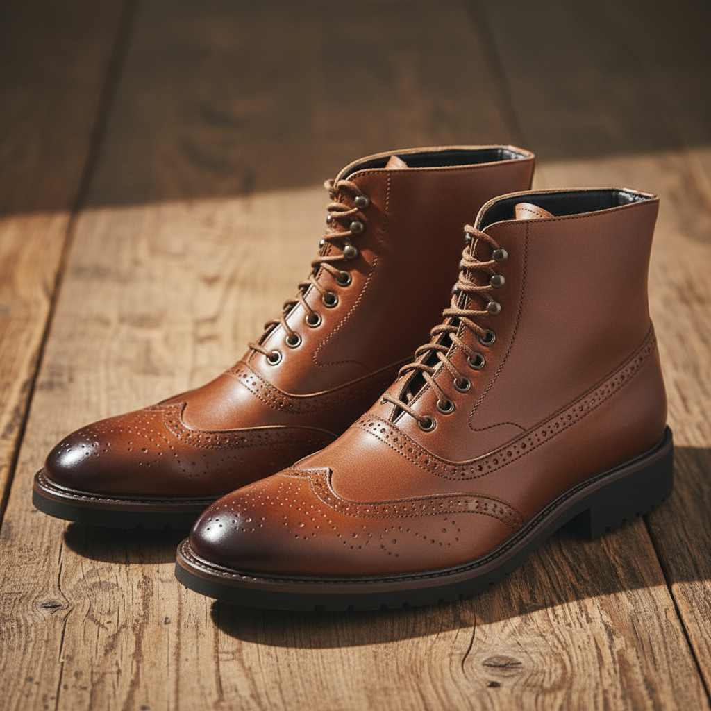 Hugo - Bottines homme habillées à lacets chaudes et confortables pour la ville