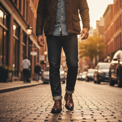 Hugo - Bottines homme habillées à lacets chaudes et confortables pour la ville