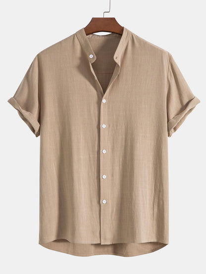 Hugo - Ensemble en Lin Homme Décontracté avec Chemise et Pantalon Casual Été