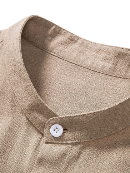 Hugo - Ensemble en Lin Homme Décontracté avec Chemise et Pantalon Casual Été