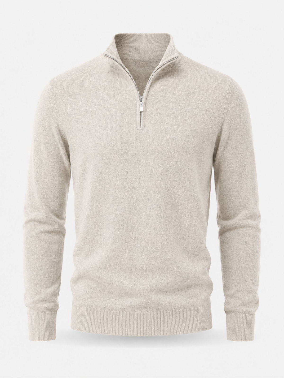 Hugo - Pull Homme Casual Smart en Maille avec Demi Zip et Col Droit