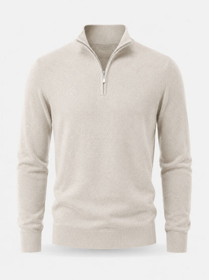 Hugo - Pull Homme Casual Smart en Maille avec Demi Zip et Col Droit