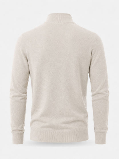 Hugo - Pull Homme Casual Smart en Maille avec Demi Zip et Col Droit