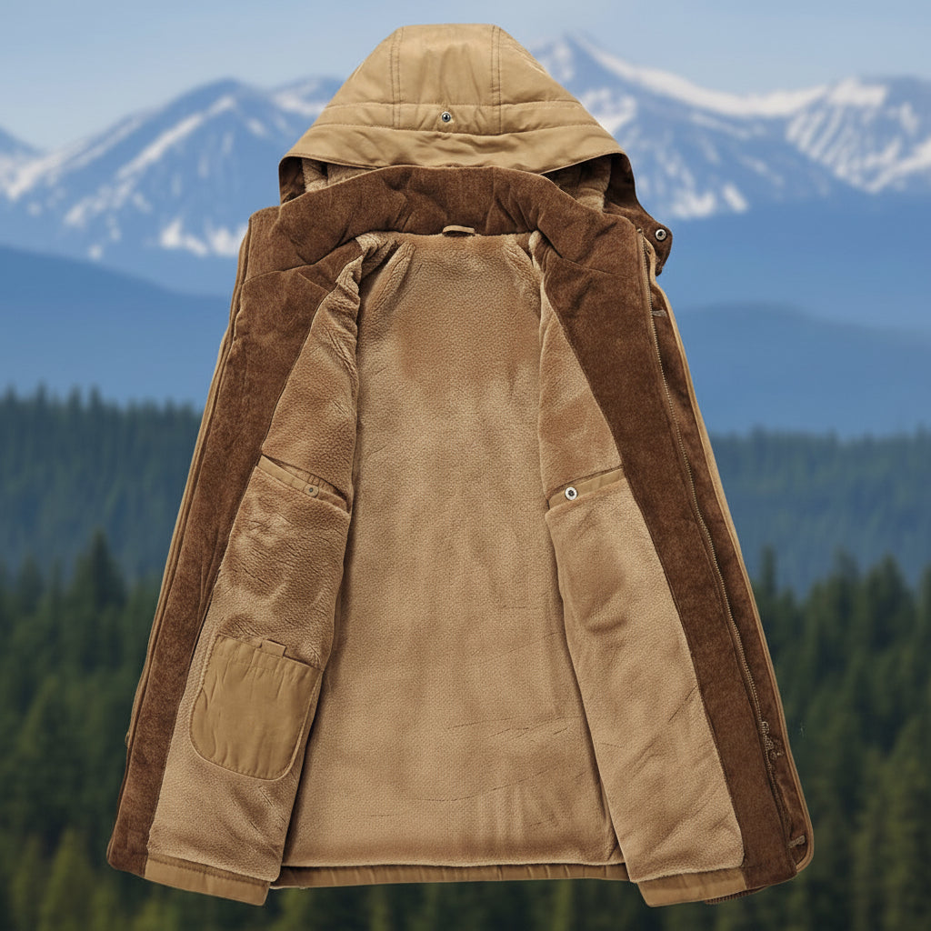 Adrien - Parka homme hiver imperméable et chaude à capuche et doublée