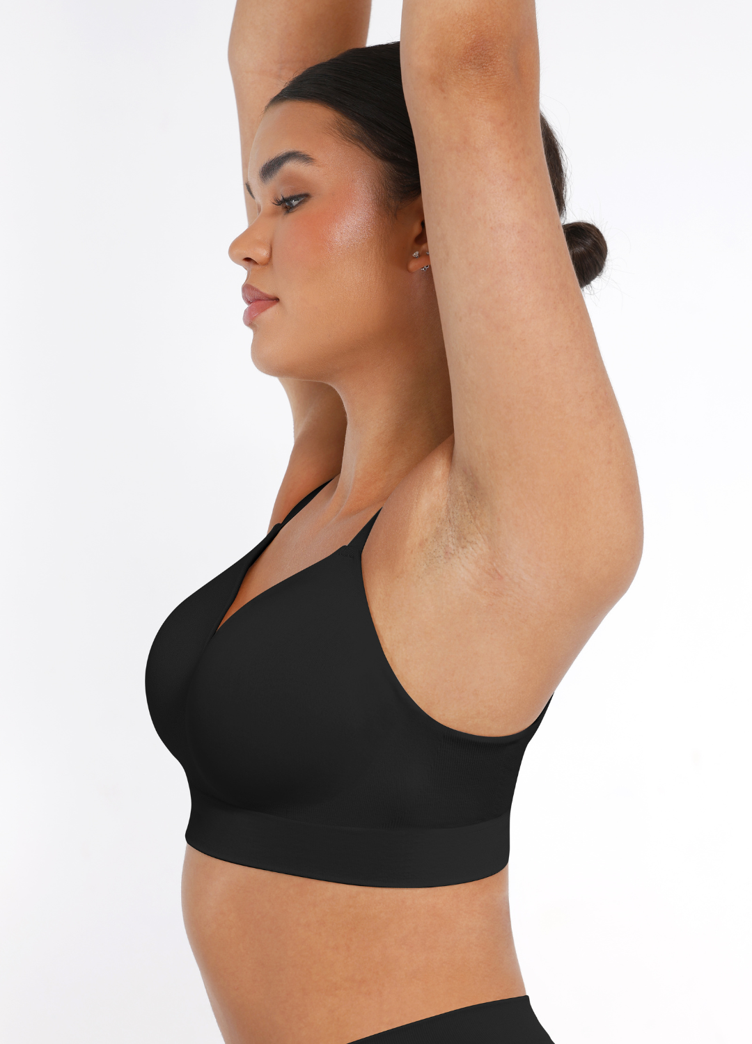 Inès - Soutien-gorge femme push up confortable avec décolleté en V au quotidien