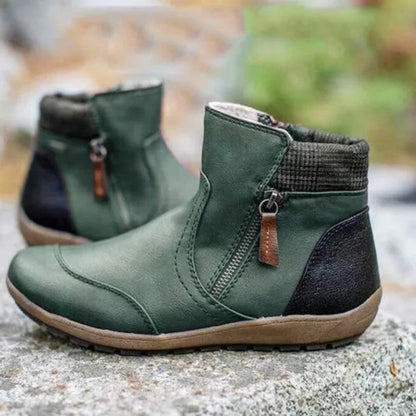 Iris - Bottines Orthopédiques Femme pour l'Automne avec Fermeture Zippée