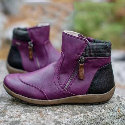 Iris - Bottines Orthopédiques Femme pour l'Automne avec Fermeture Zippée