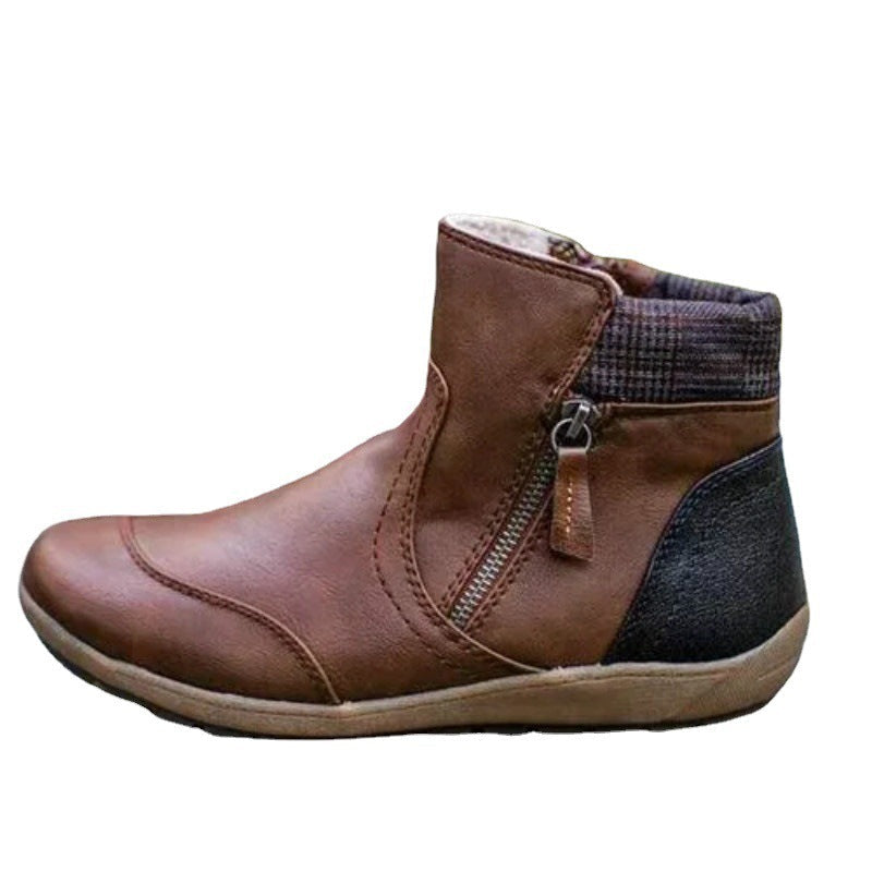 Iris - Bottines Orthopédiques Femme pour l'Automne avec Fermeture Zippée