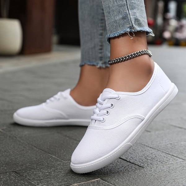 Jade - Baskets Femme Légères à Lacets Style Casual et Semelle Plate Tendance