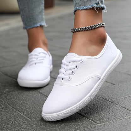 Jade - Baskets Femme Légères à Lacets Style Casual et Semelle Plate Tendance