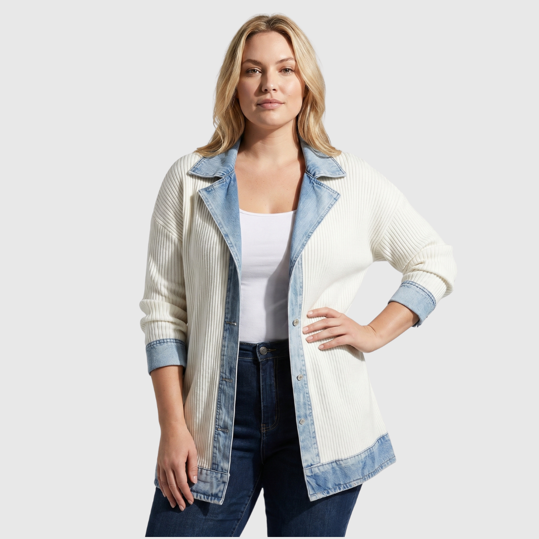 Jade - Gilet Long Femme Confortable et Ouvert pour l'Automne
