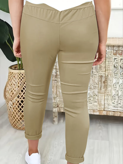 Jade - Pantalon Femme Automne Jogger avec Taille Élastique et Cordon