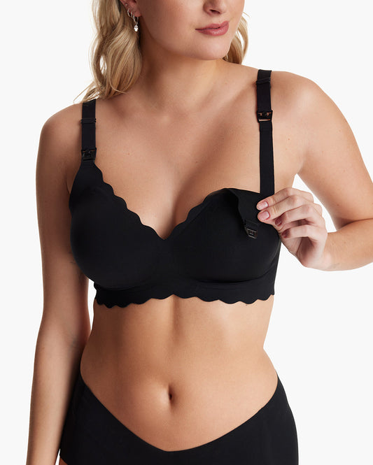 Jade - Soutien-gorge d'allaitement femme sans coutures à bordure festonnée