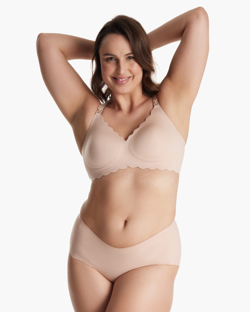 Jade - Soutien-gorge d'allaitement femme sans coutures à bordure festonnée