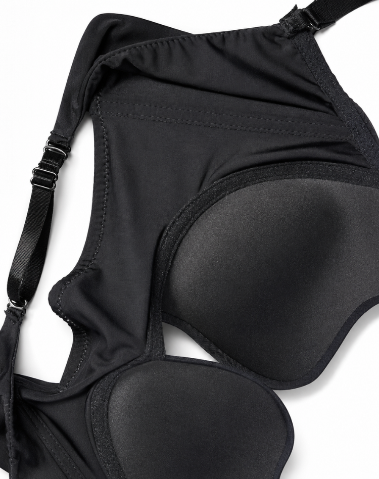 Jade - Soutien-gorge femme push-up dos nu décolleté plongeant et bretelles réglables