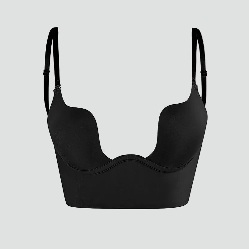 Jade - Soutien-gorge femme push-up dos nu décolleté plongeant et bretelles réglables