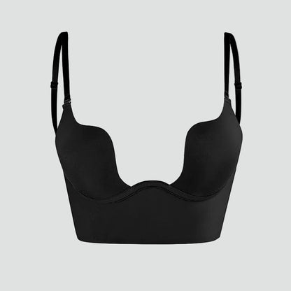 Jade - Soutien-gorge femme push-up dos nu décolleté plongeant et bretelles réglables