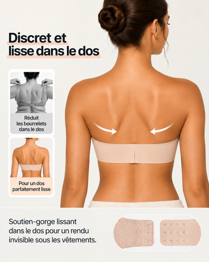 Jade - Soutien-gorge femme sans bretelles confortable pour tenues épaules dénudées