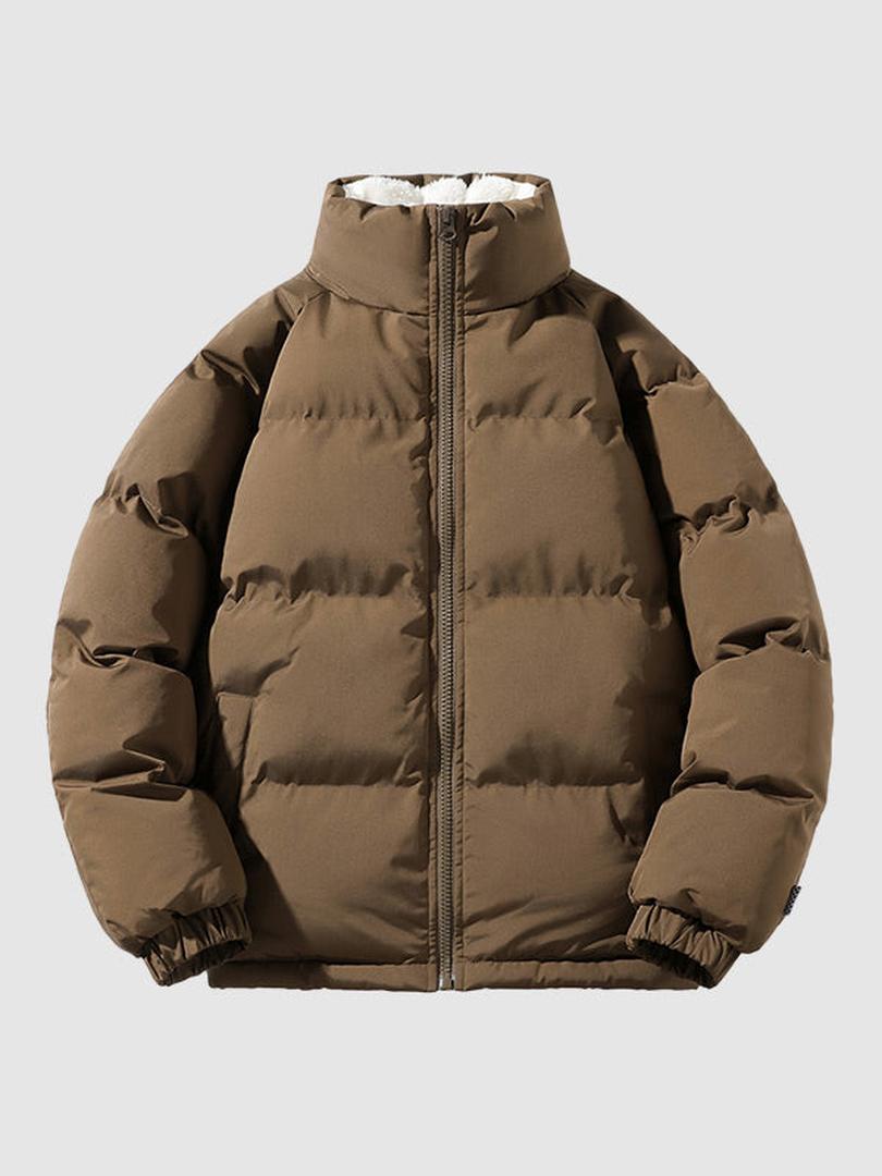 Jules - Doudoune homme courte et chaude doublée à col montant pour l'hiver