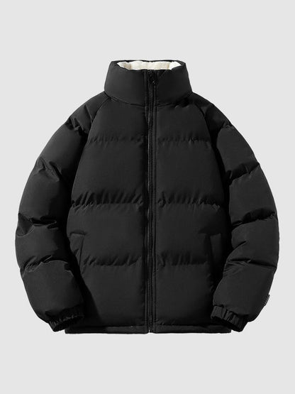 Jules - Doudoune homme courte et chaude doublée à col montant pour l'hiver