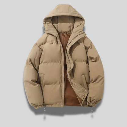 Julie - Doudoune femme d’hiver à capuche courte oversize doublée et chaude