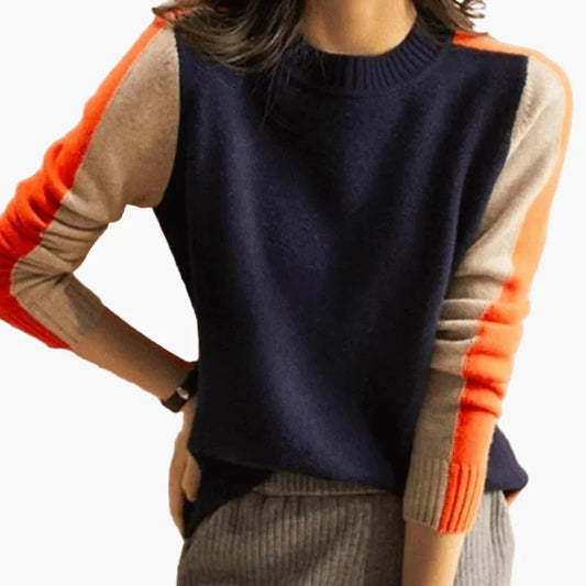Julie - Pull femme en maille chic tendance et chaud à manches longues