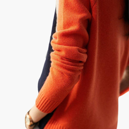 Julie - Pull femme en maille chic tendance et chaud à manches longues