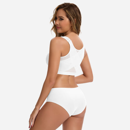 Julie - Soutien-gorge femme sans armatures à fermeture devant et confortable