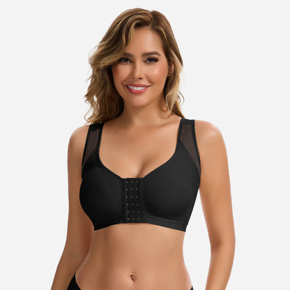 Julie - Soutien-gorge femme sans armatures à fermeture devant et confortable