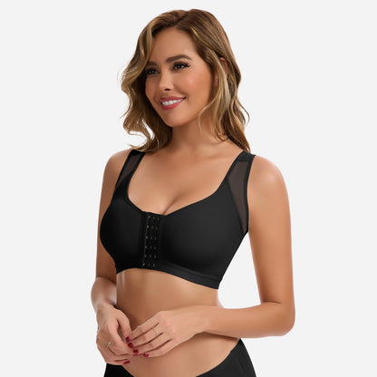 Julie - Soutien-gorge femme sans armatures à fermeture devant et confortable