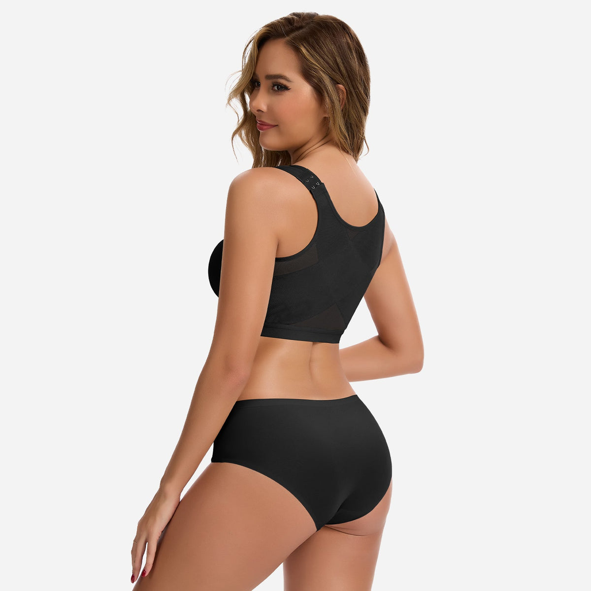 Julie - Soutien-gorge femme sans armatures à fermeture devant et confortable